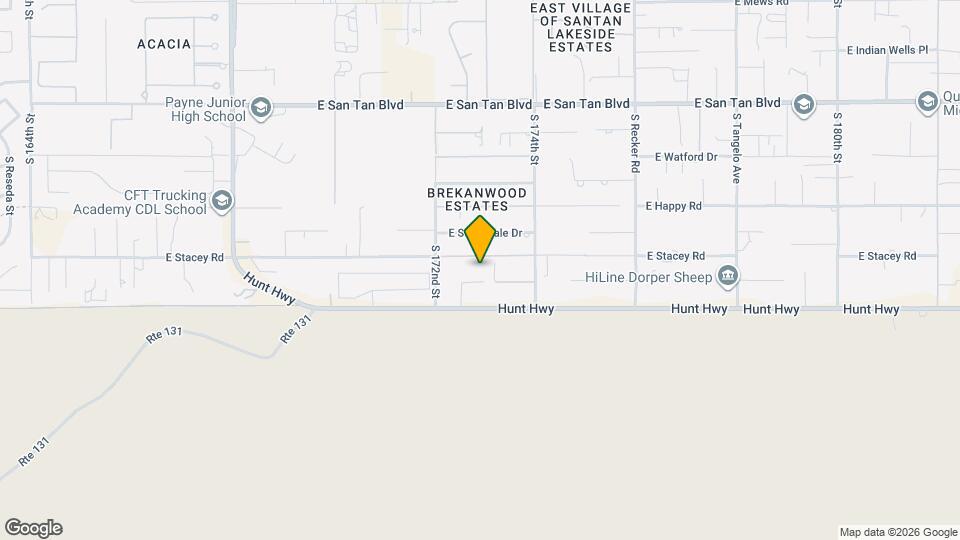 17218 E Starflower Ct Map and Location Details