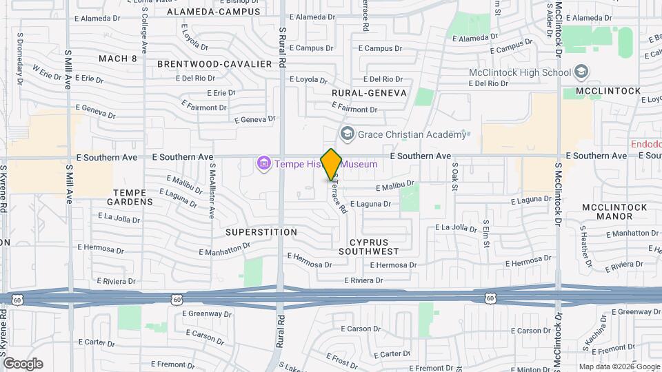 3342 S Terrace Rd Map and Location Details