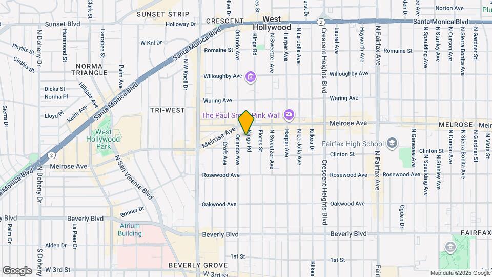 621 Kings Rd Map and Location Details