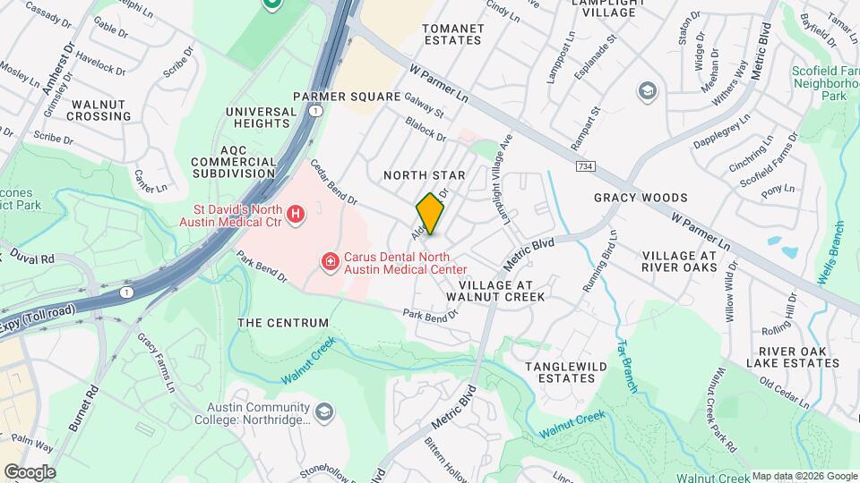 2114 Cedar Bend Dr Map and Location Details