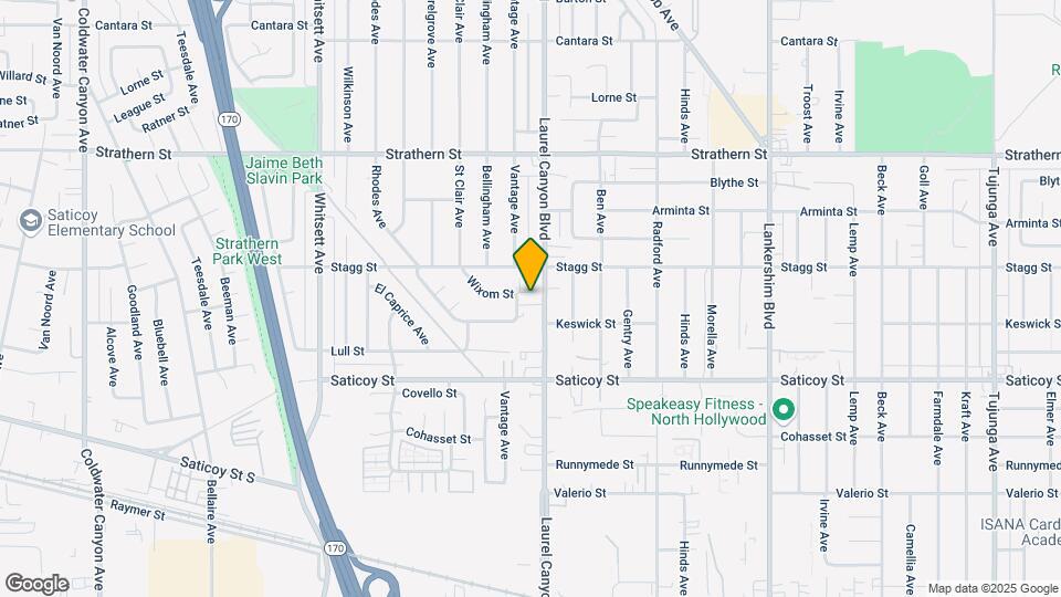 7725 Laurel Canyon Blvd Map and Location Details