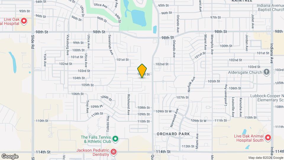 4414 105th St Map and Location Details