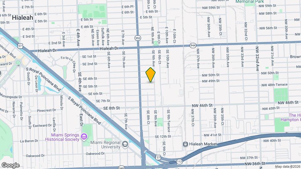 880 SE 4th Pl Map and Location Details