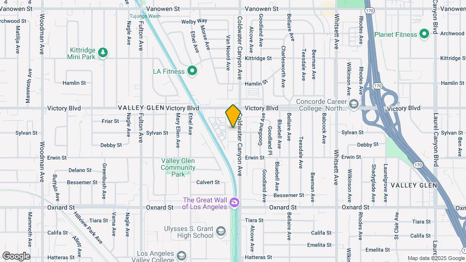 6301 Coldwater Canyon Ave Map and Location Details