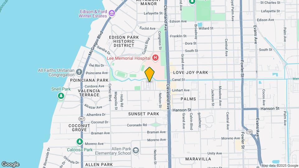 1825 Linhart Ave Map and Location Details
