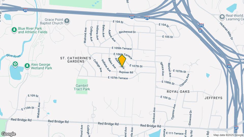 10618 Askew Ave Map and Location Details