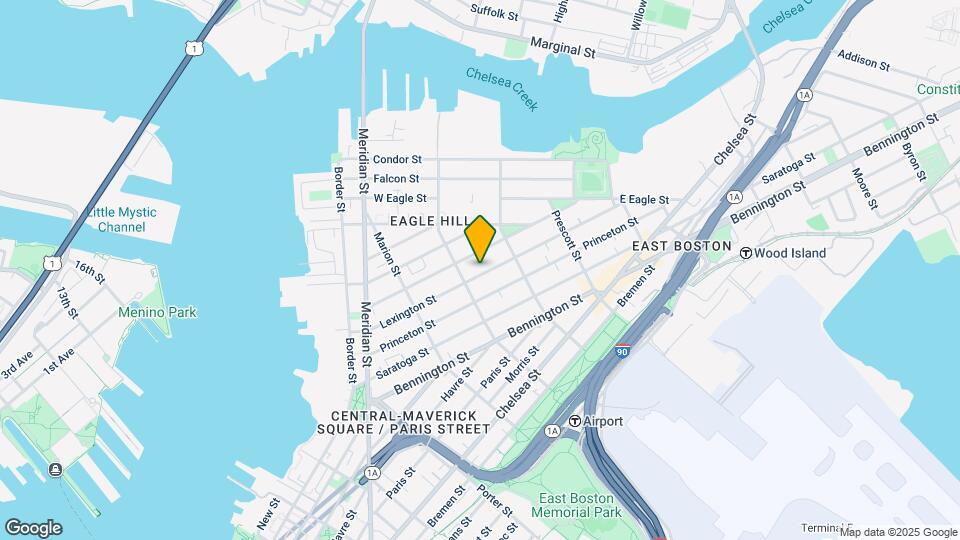 154 Lexington St Map and Location Details