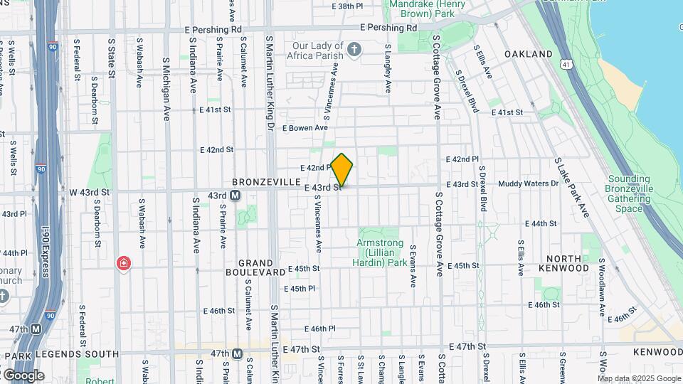 537 E 43rd St Map and Location Details