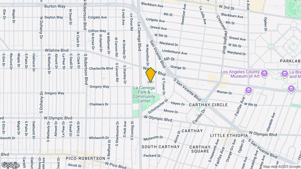 222 S Hamilton Dr, Unit B Map and Location Details