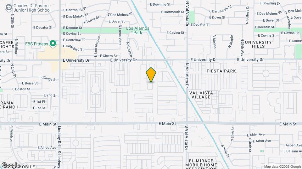 3345 E University Dr Map and Location Details