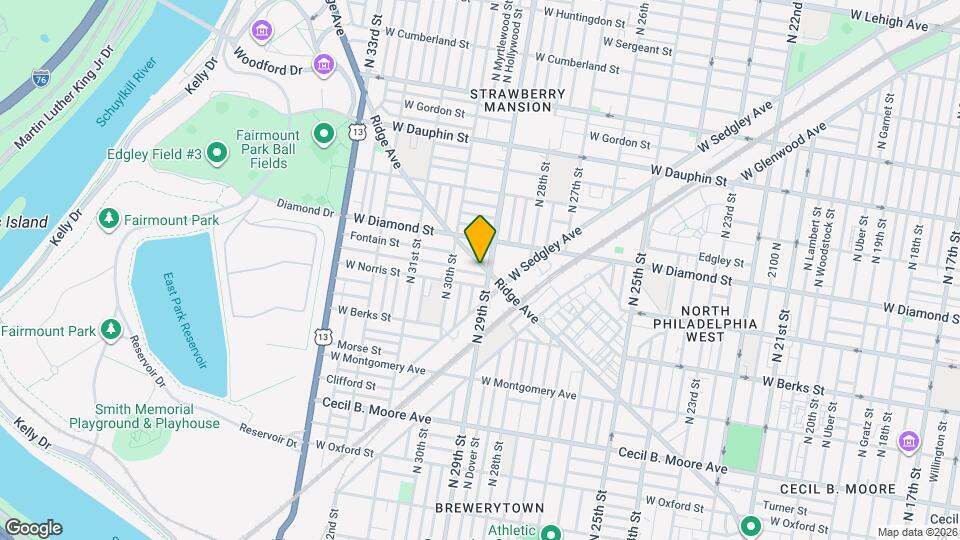 2908 Ridge Ave Map and Location Details