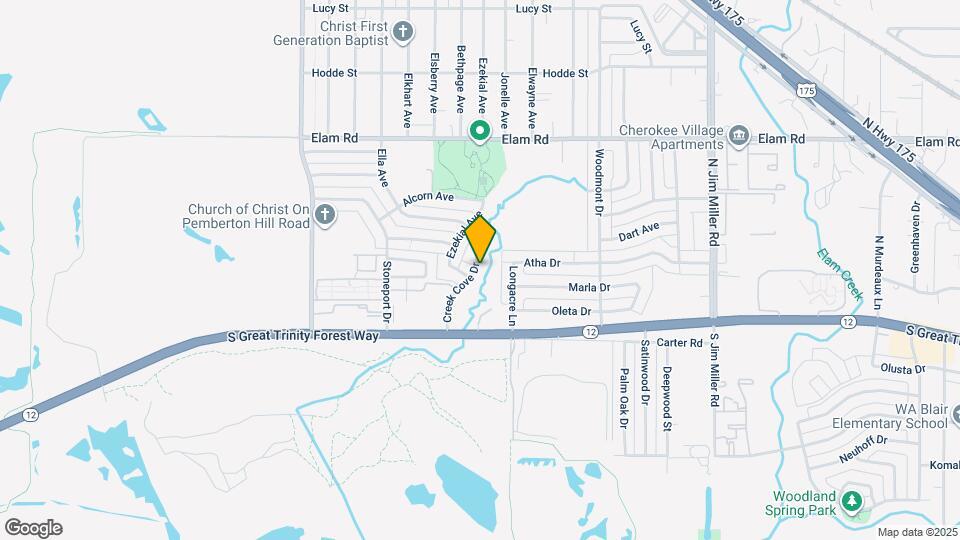 212 Creek Cove Dr Map and Location Details