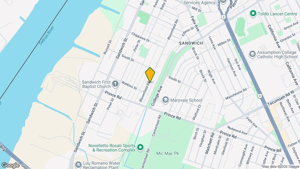 3563 Bloomfield Rd Map and Location Details