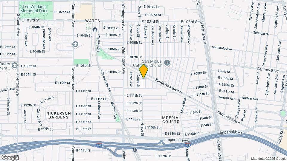10941 Hickory St Map and Location Details