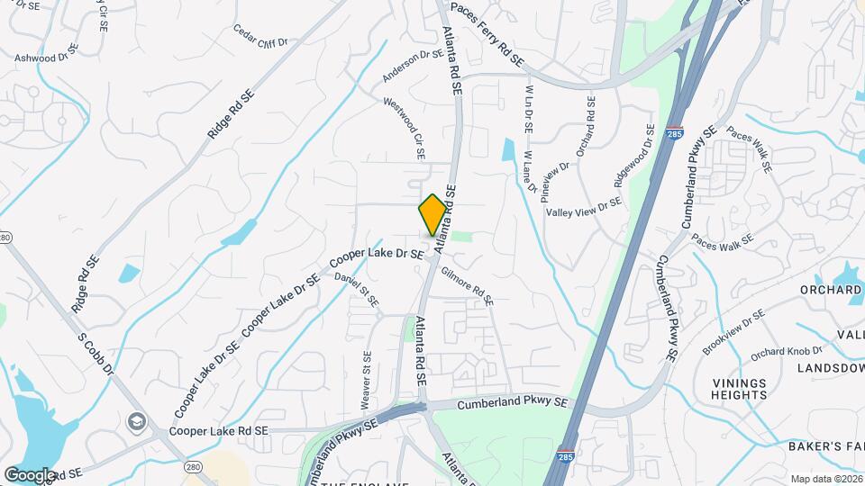 2125 Cooper Lake Dr SE Map and Location Details