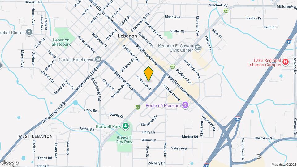 520 S Monroe St Map and Location Details