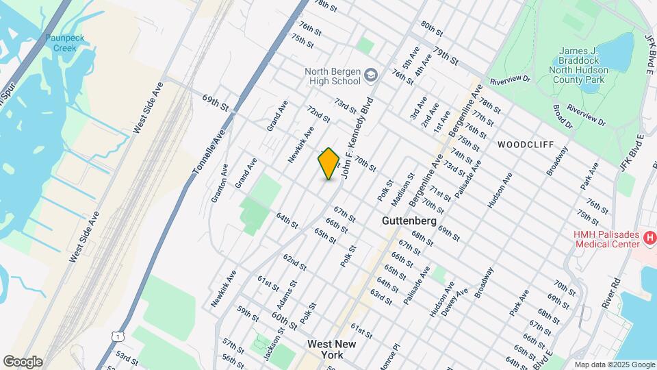 6716 Bergenwood Ave Map and Location Details