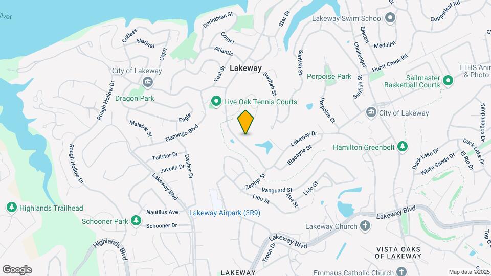 608 Lakeway Dr Map and Location Details
