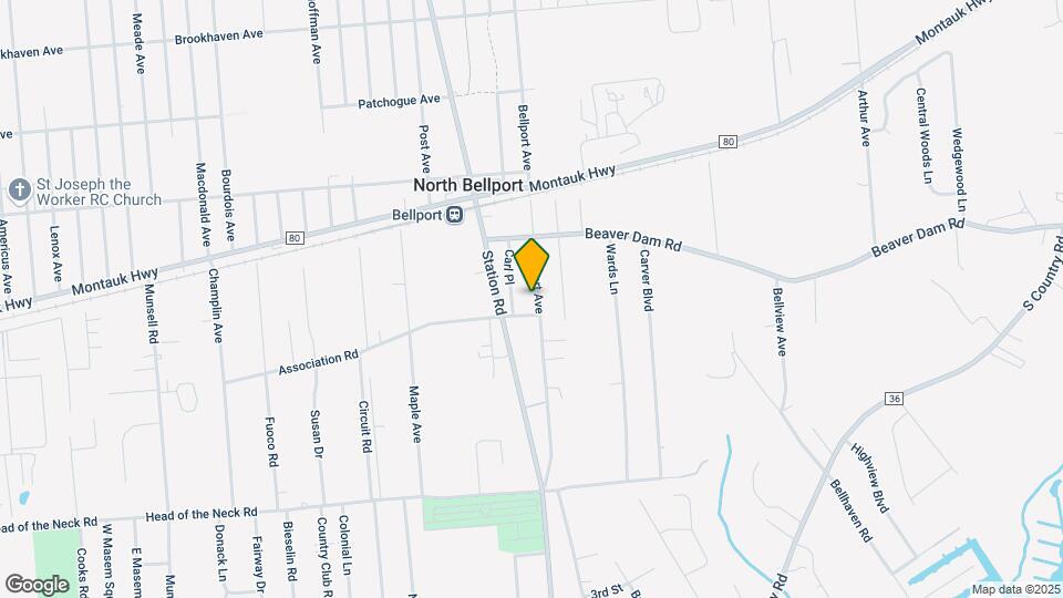150 Bellport Ave Map and Location Details