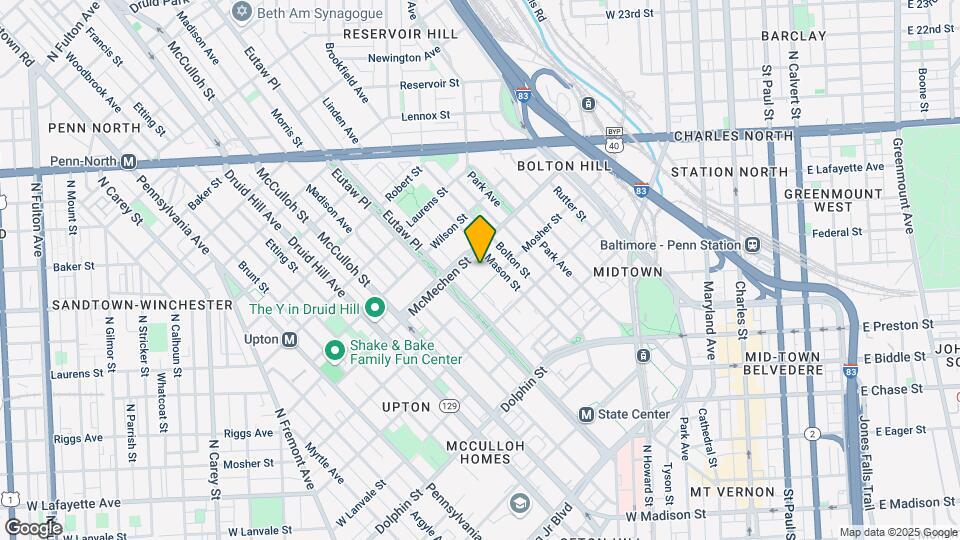 301 McMechen St Map and Location Details