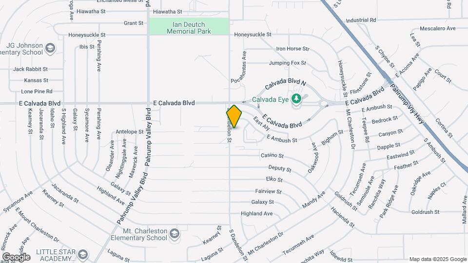 2021 S Dandelion St Map and Location Details