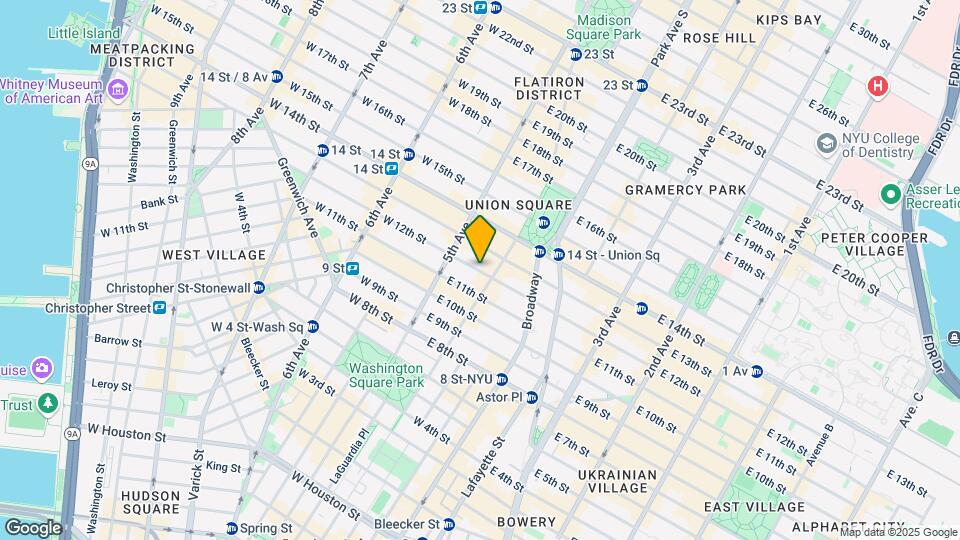 21 E 12th St Map and Location Details