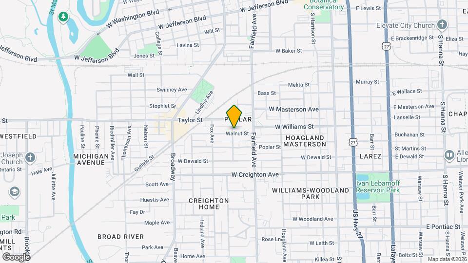 634 Walnut St Mapa y Detalles de la Ubicación