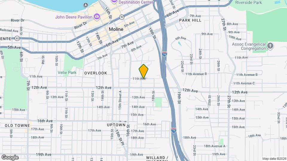 1708 11th Ave, Unit 1 Map and Location Details