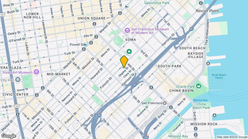 829 Folsom St Map and Location Details