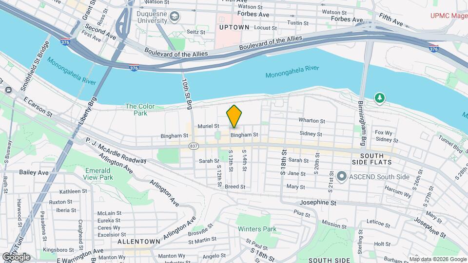 1307 Bingham St Mapa y Detalles de la Ubicación