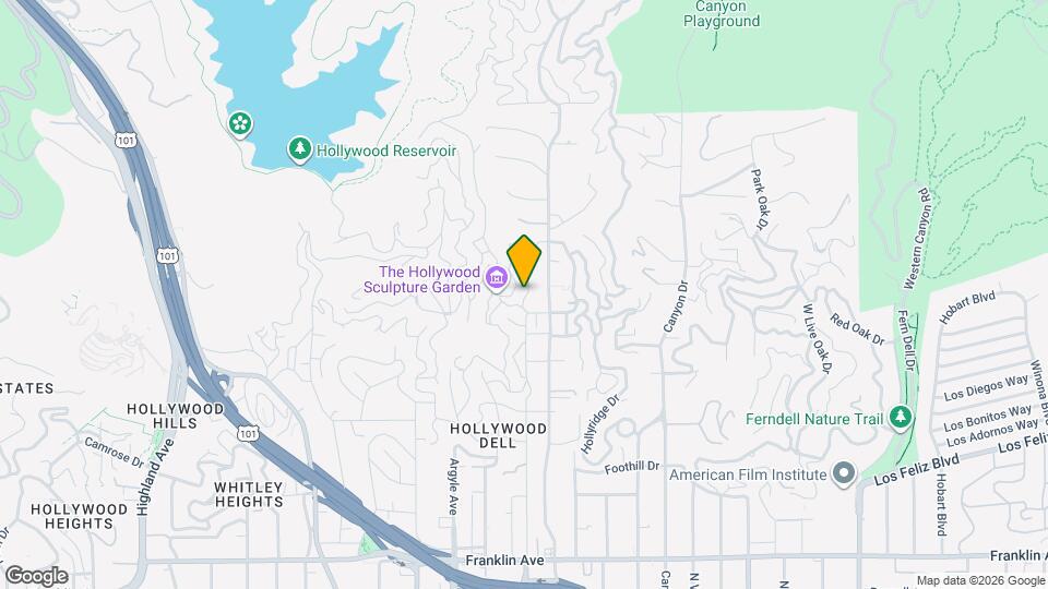 2427 N Gower St Map and Location Details