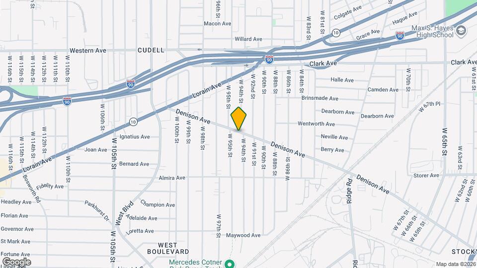 9409 Denison Ave Map and Location Details