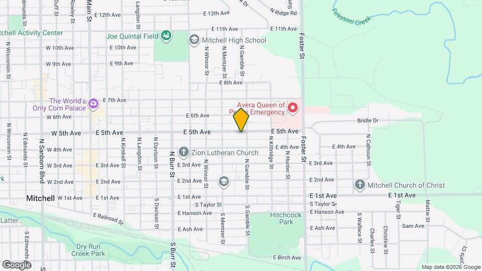 933 E 5th Ave Map and Location Details