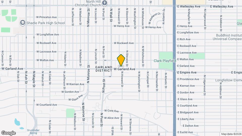 520 W Garland Ave Map and Location Details