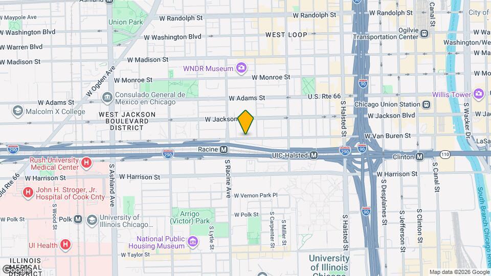 1122 W Van Buren St Mapa y Detalles de la Ubicación