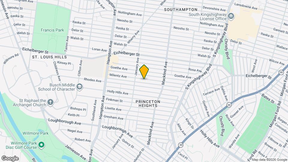 5512 Milentz Ave Map and Location Details