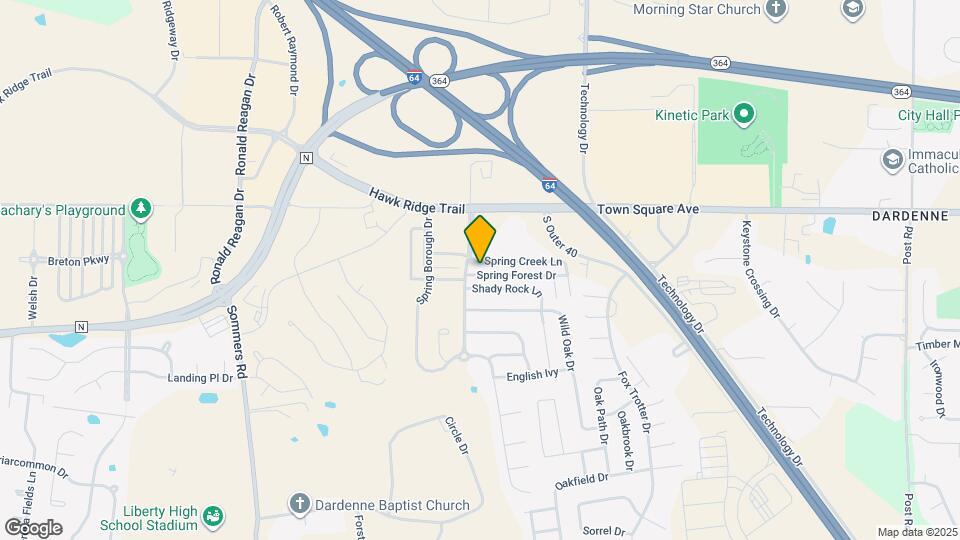 2302 Spring Creek Ln Map and Location Details