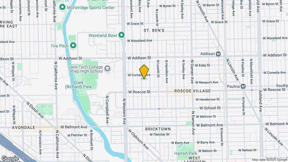 3441 N Oakley Ave Map and Location Details