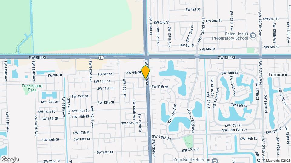 1017 SW 137th Ct Map and Location Details