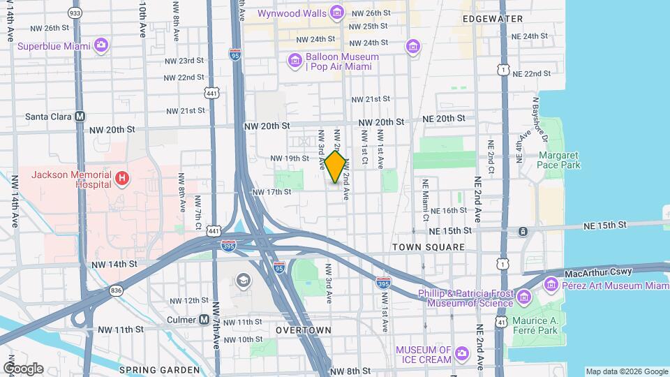 225 NW 17th St Map and Location Details