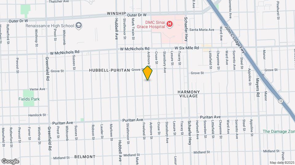 16595 Ardmore St Map and Location Details