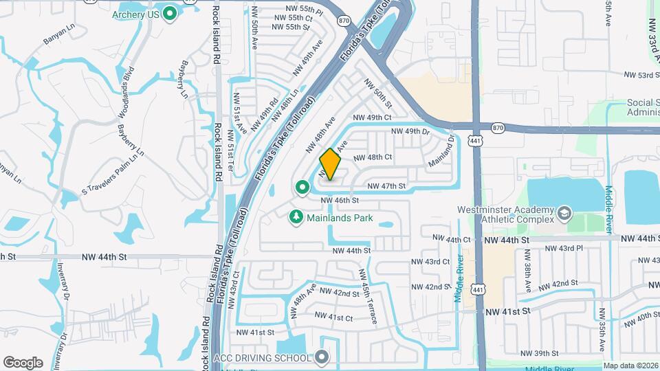 4709 NW 47th St Mapa y Detalles de la Ubicación