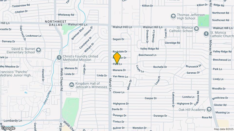 3728 Park Ln Map and Location Details
