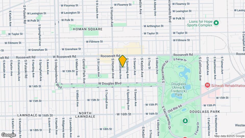 1257 S Christiana Ave Map and Location Details