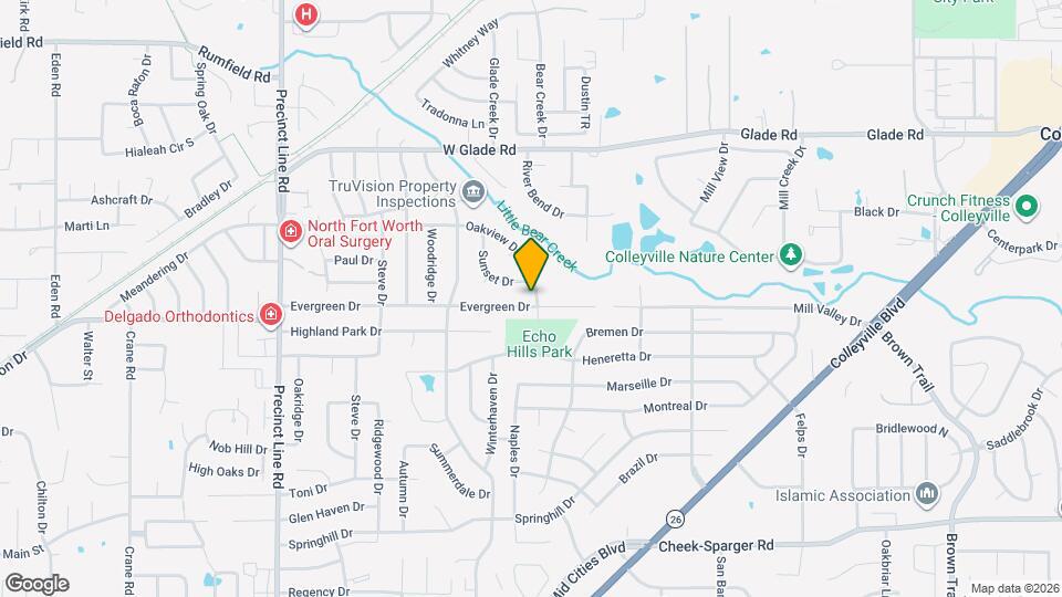 500 Evergreen Dr Map and Location Details