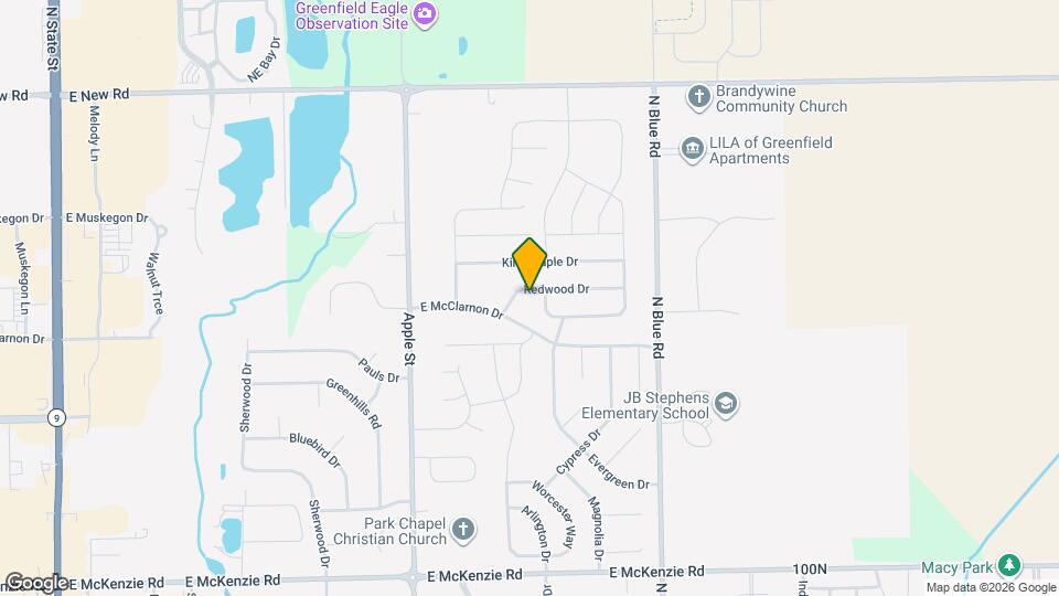 1221 Redwood Dr Map and Location Details