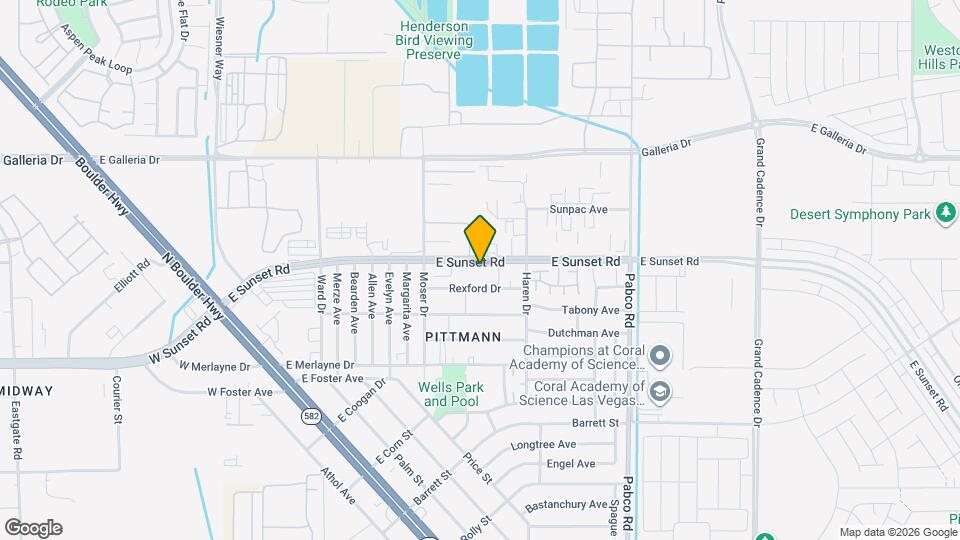 452 E Sunset Rd Map and Location Details
