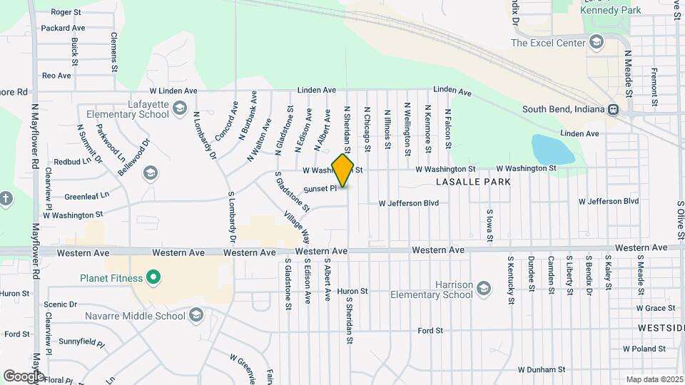 133 S Sheridan St Map and Location Details