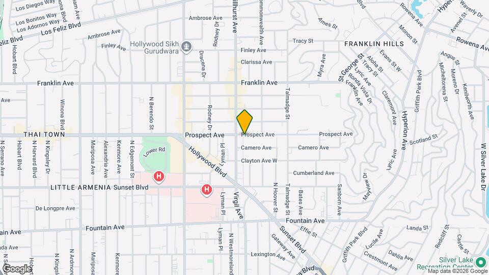 4444 Prospect Ave Map and Location Details