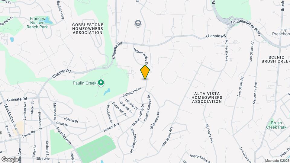 2709 Hidden Valley Dr Map and Location Details